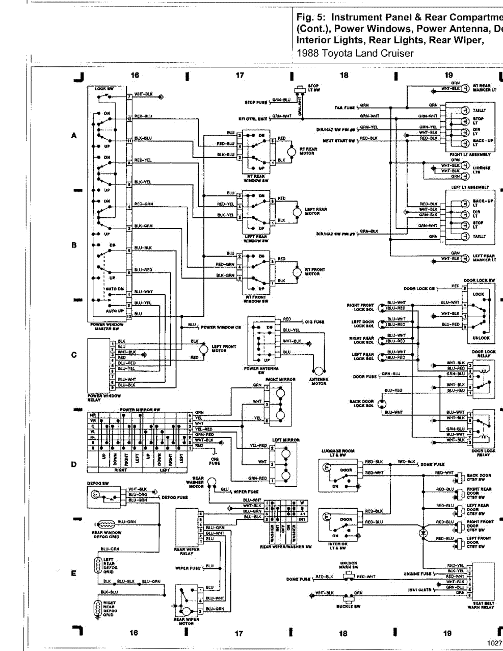 1988 Toyota Land Cruiser Wiring Diagram